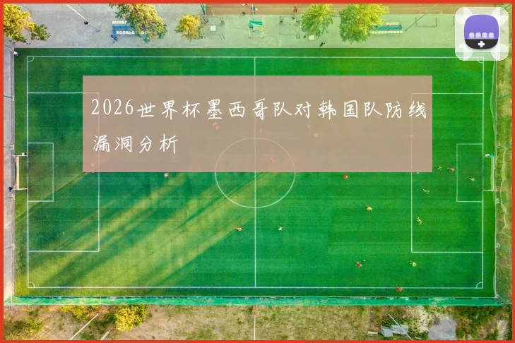 2026世界杯墨西哥队对韩国队防线漏洞分析